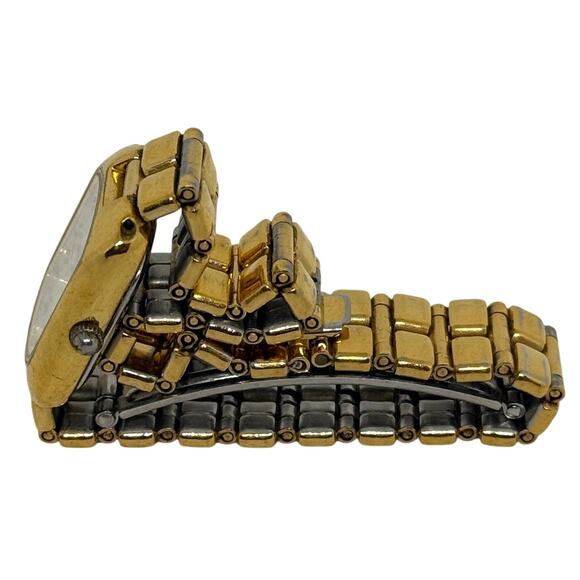 Oscar de la Renta Gold Tone Quartz Watch Women’s Two-Tone Link Band Hong Kong - Picture 3 of 8